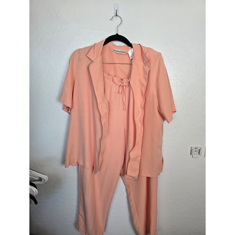 Drapers & Damon's  pants size 16 petite pinkish peach color